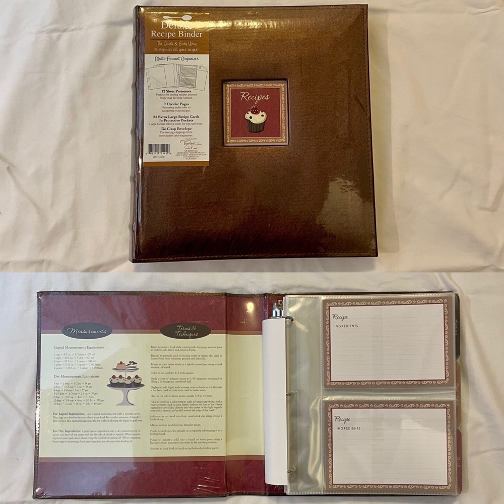 Deluxe Recipe Binder, NWT